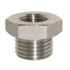 Adaptor stainless steel AISI 316L male-female reducer R1/2"xG1/4"